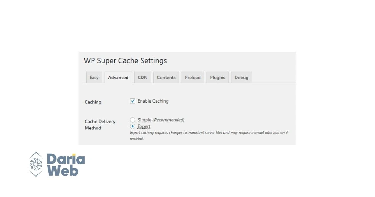 افزونه افزایش سرعت سایت وردپرسWP Super Cache